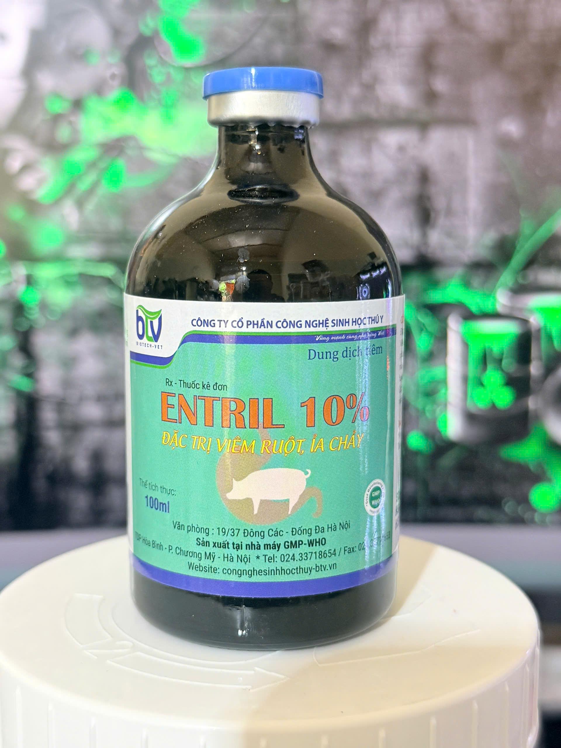 ENTRIL ( EnroFloxacine ) - ĐẶC TRỊ PHÓ THƯƠNG HÀN  TIÊU CHẢY NẶNG – PHÂN NHỚT VÀNG  E.COLI, TỤ HUYẾT TRÙNG