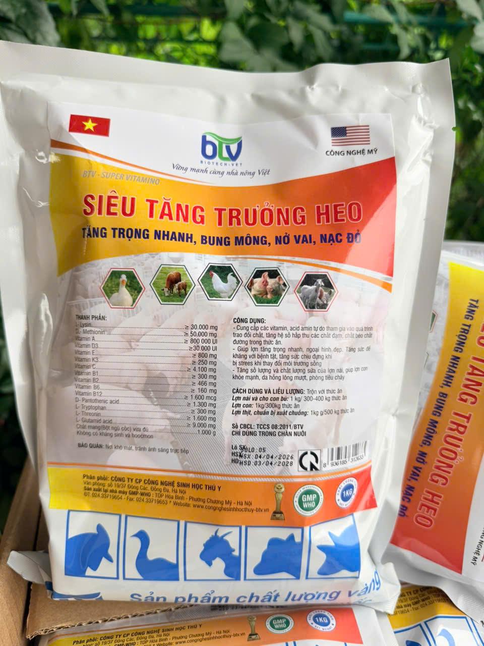 Siêu Tăng Trưởng Heo - Ăn Tốt Ngủ Nhiều -  Bung Mông, Nở Vai